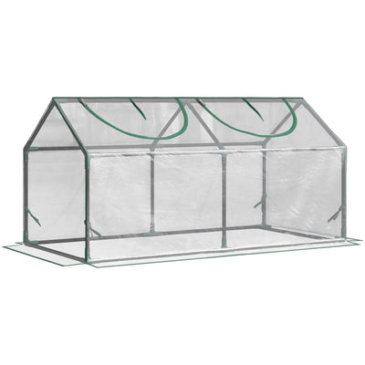 Portable Mini Greenhouse, 120 x 60 x 60 cm, Clear Outsunny