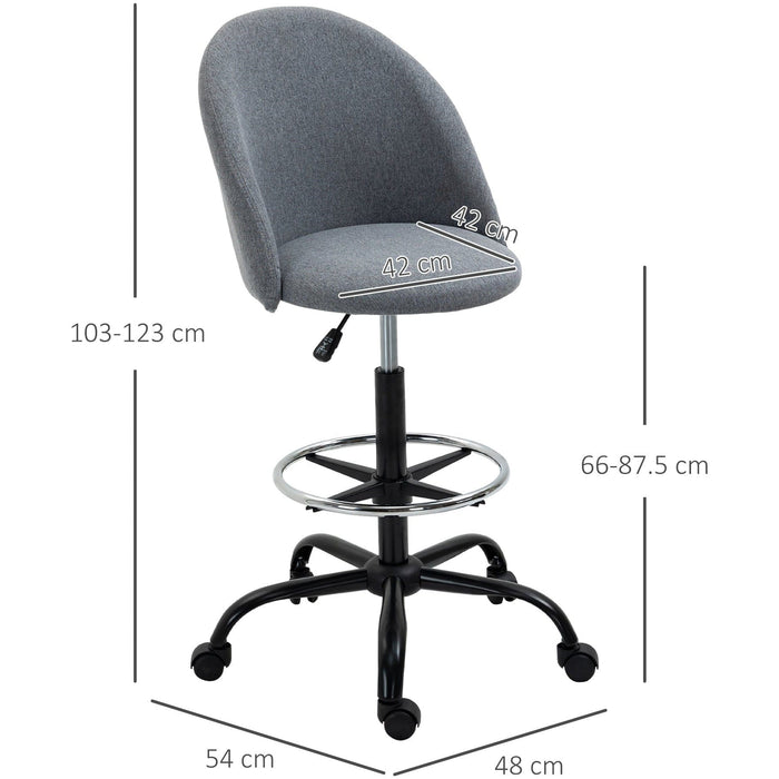 Ergonomic Drafting Chair With Wheels