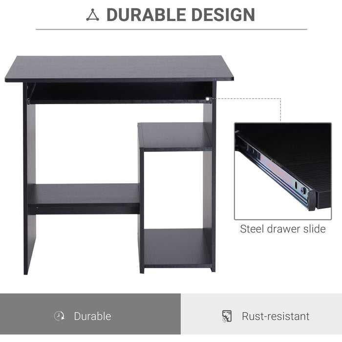 Computer Table with Keyboard Tray