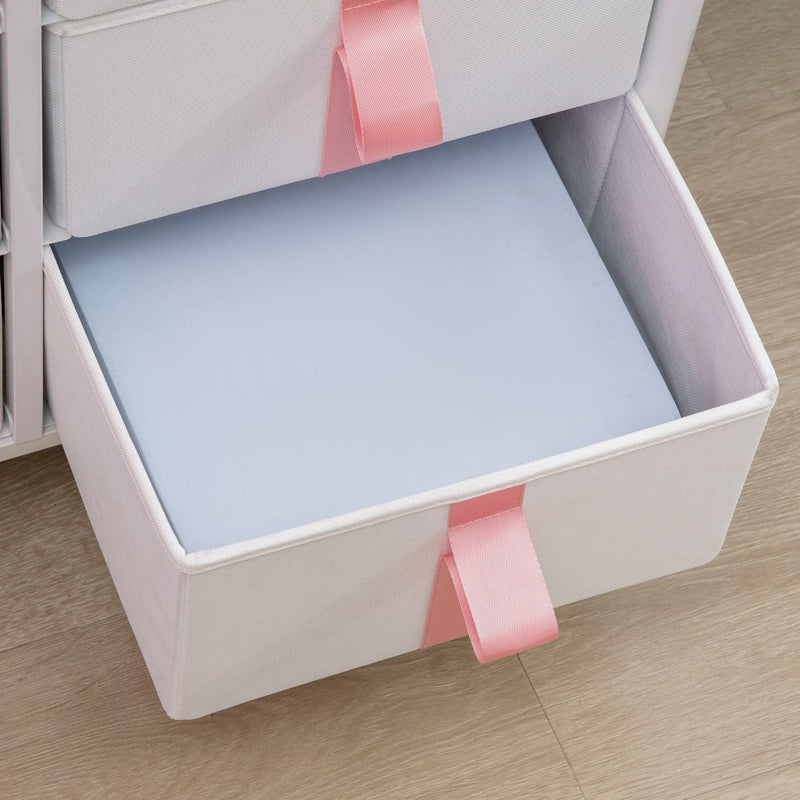 6 Drawer Chest With Pink Handles