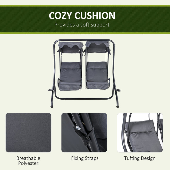 Canopy Swing Seat, Modern Garden Swing Seat, Outdoor