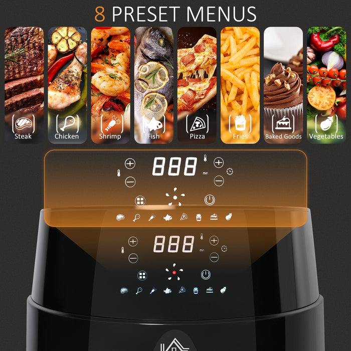 Air Fryer Whole Chicken, 4.5L, Digital Display, 1500W, Black