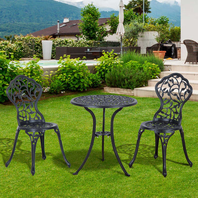 Vintage Cast Aluminium Bistro Set Outsunny