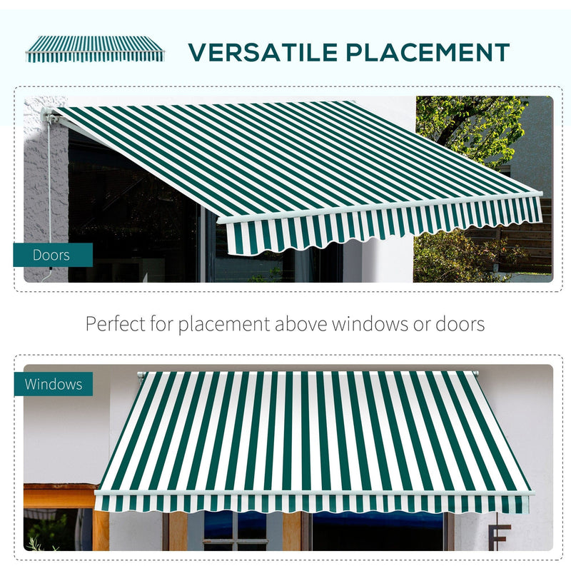 Manual Retractable Awning, 3.5 x 2.5 m