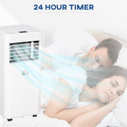 9000 BTU 4-In-1 Portable AC w/ Remote, LED Timer Homcom