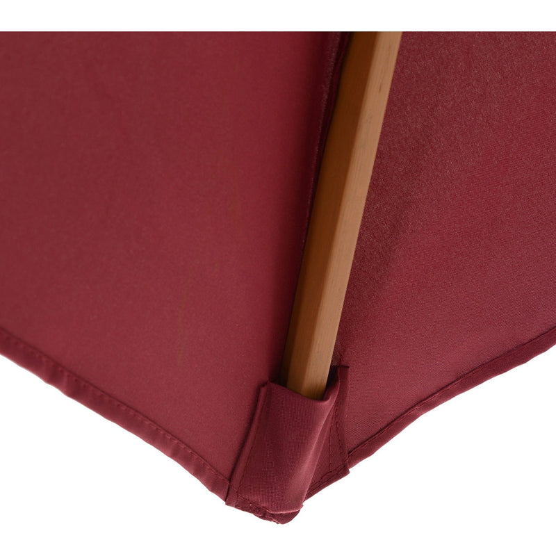 2.5m Wooden Garden Sun Shade Parasol