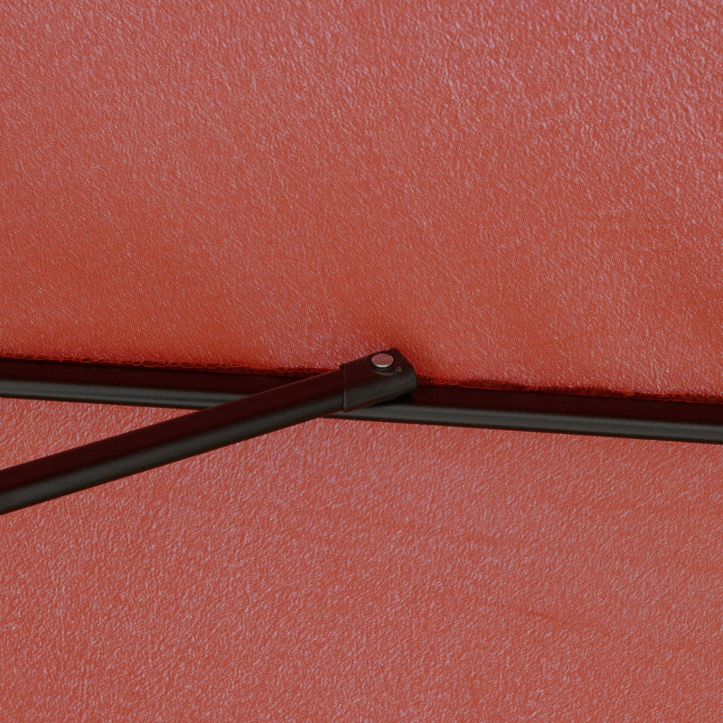 2.5m Tilting Parasol - Scalloped Edge, Vented Top