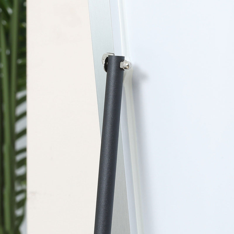 Black Wall-Mounted Full-Length Mirror (160x40cm)