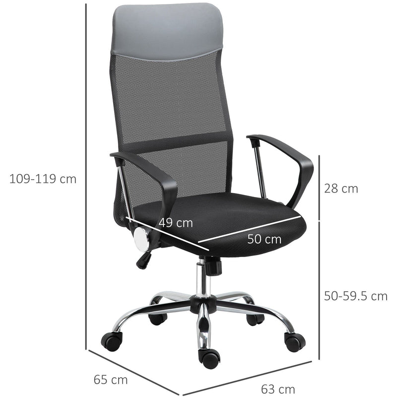 Adjustable Black Mesh Ergonomic Office Chair
