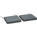 Square Cushions For Outdoor Chairs, 45x45cm, Grey Outsunny