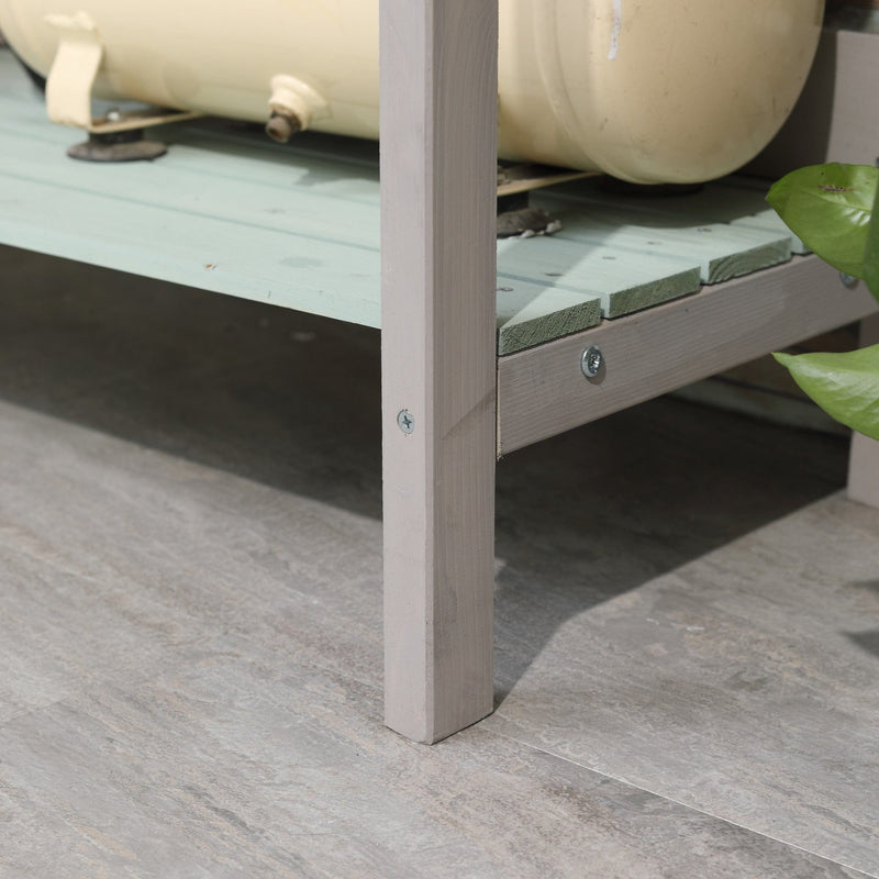 Outdoor Wooden Potting Table With Drawer