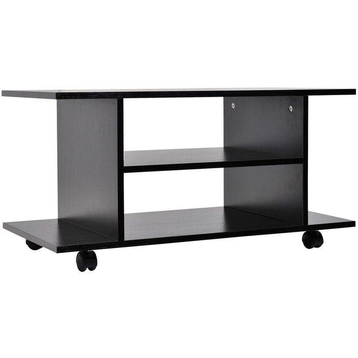 Compact TV Stand with Shelves, (80x40x40cm)
