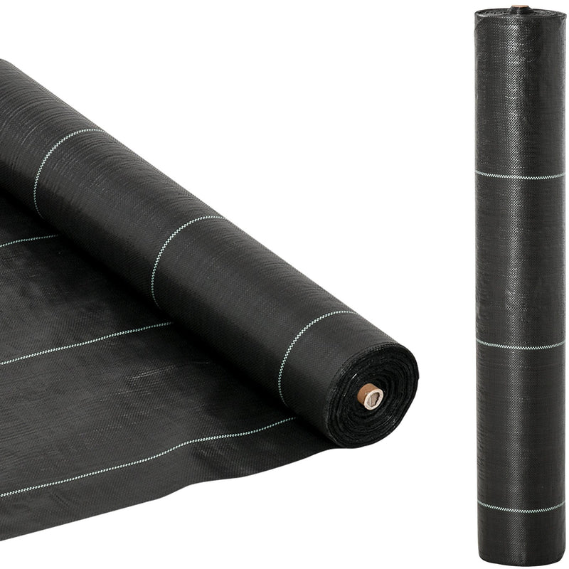 Landscaping Fabric, Heavy-Duty Weed Barrier, 2x50m