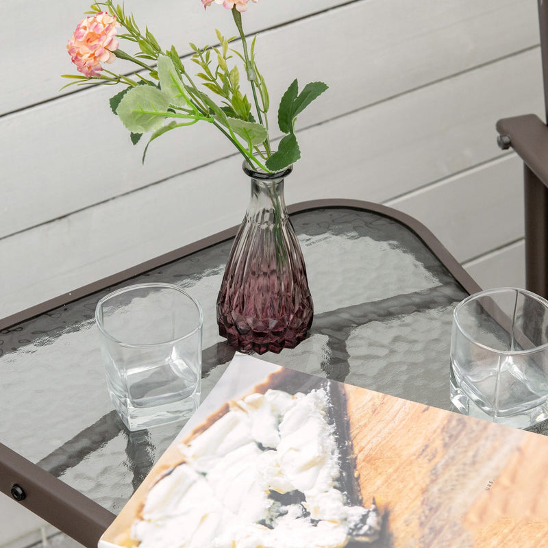 Beige Garden Double Glider with Table