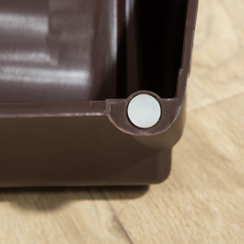 Dark Brown 4-Step Pet Stairs (62x38x49.5cm)