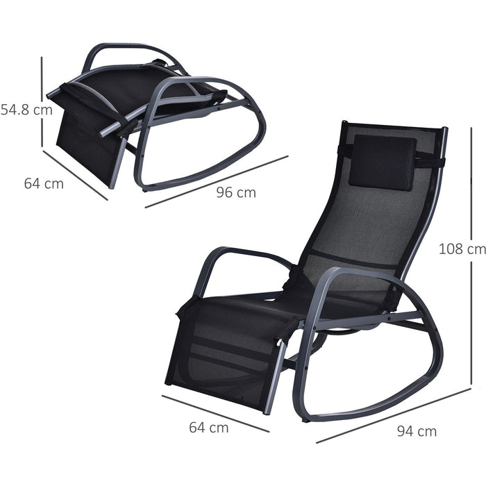 Folding Rocking Sun Lounger