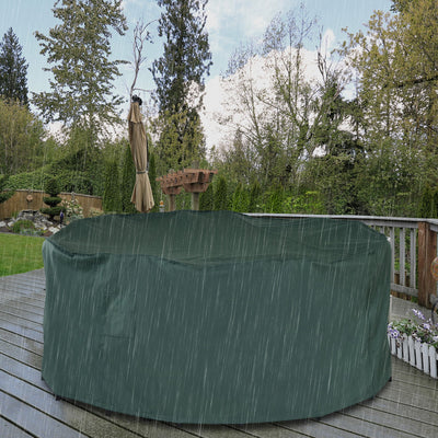 Waterproof Cover For Round Garden Table, 193 x 80cm Outsunny