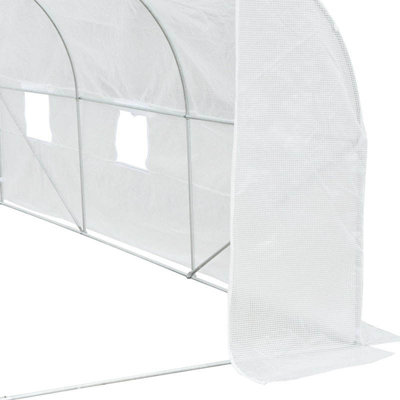 Polytunnel Greenhouse - Galvanised Frame - PE Cover - 3.5x3m