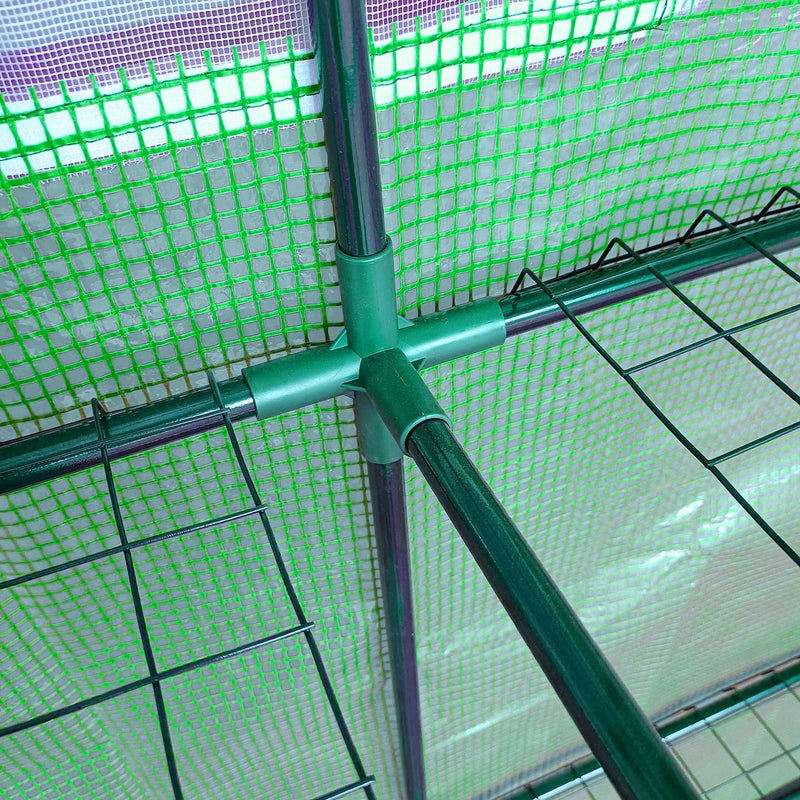 Plastic Lean To Greenhouse - 200x100x215 cm