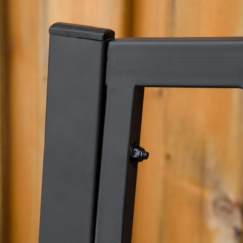 Modern Metal Garden Bench