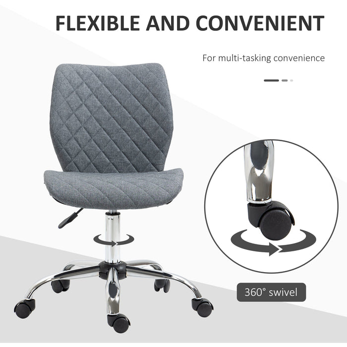 Linen Office Task Chair Grey