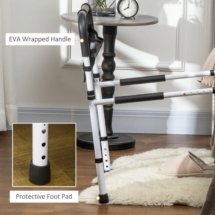 White Adjustable Safety Bed Rail for Seniors