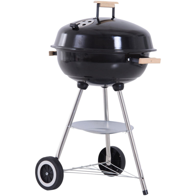 Charcoal Kettle Barbecue With Wheels