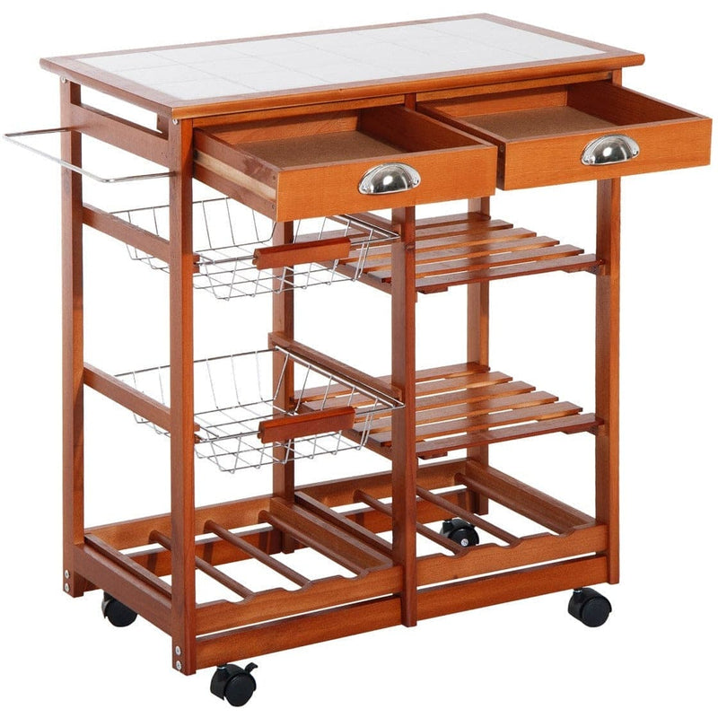 Folding Cloth Rail Adjustable Garment Rack With Wheels (4 Layer)