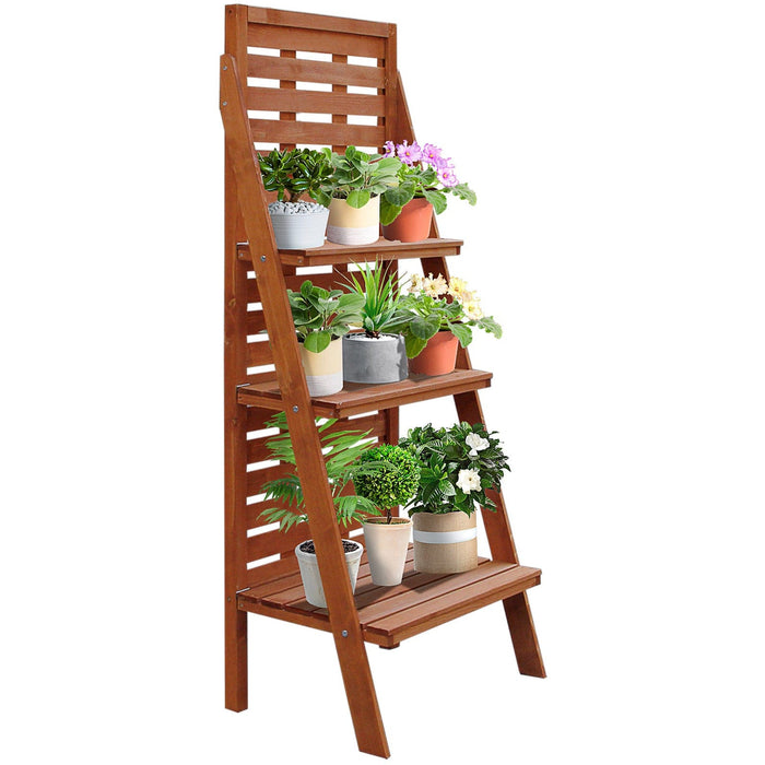 Solid Wood 3 Tier Plant Stand