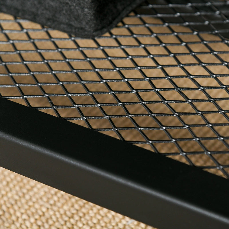 Industrial Coffee Table Storage Shelf Metal Frame