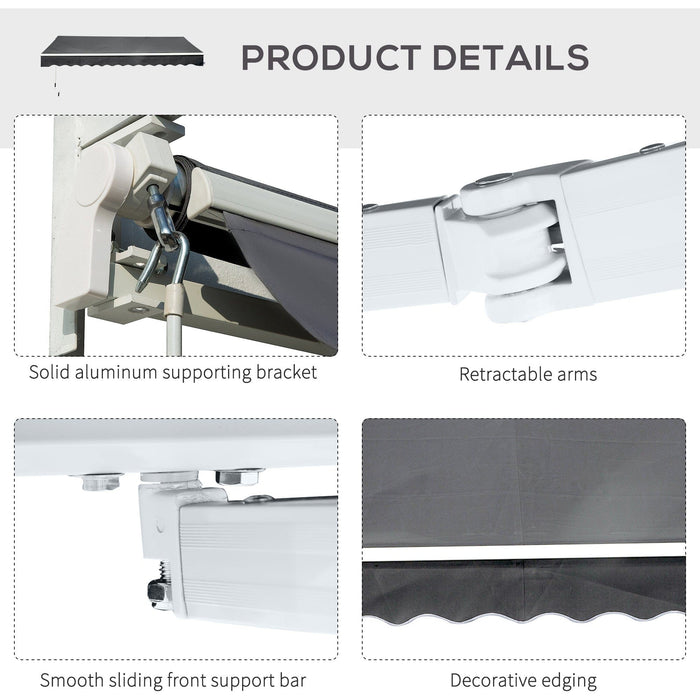 Retractable Awning For House, 3.5M x 2.5M