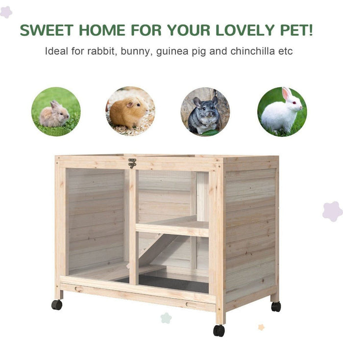 Indoor Wooden Rabbit Hutch