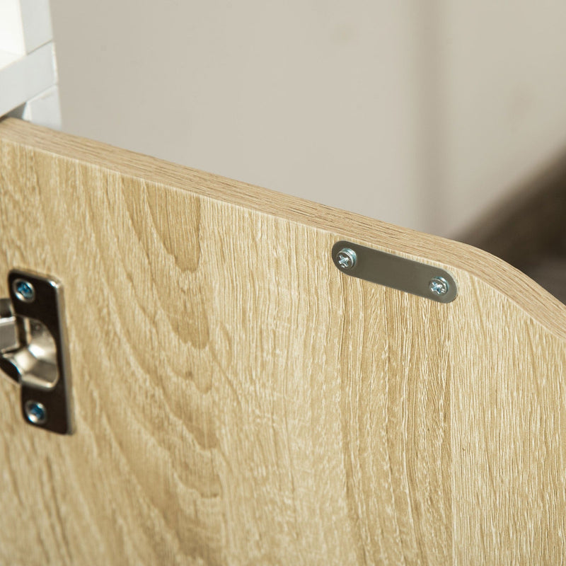 Narrow Bookcase With Cupboard, 5 Shelves, 59W x 29D x 180Hcm