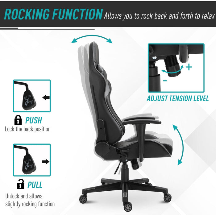 High-Back Racing Gaming Chair Black