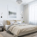 7-Light Modern Crystal Ceiling Lamp Homcom
