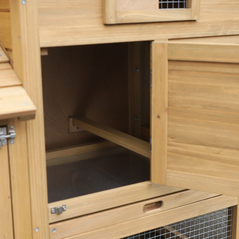 Chicken Coop and Run, For 2 Chickens, 150.5x54x87cm