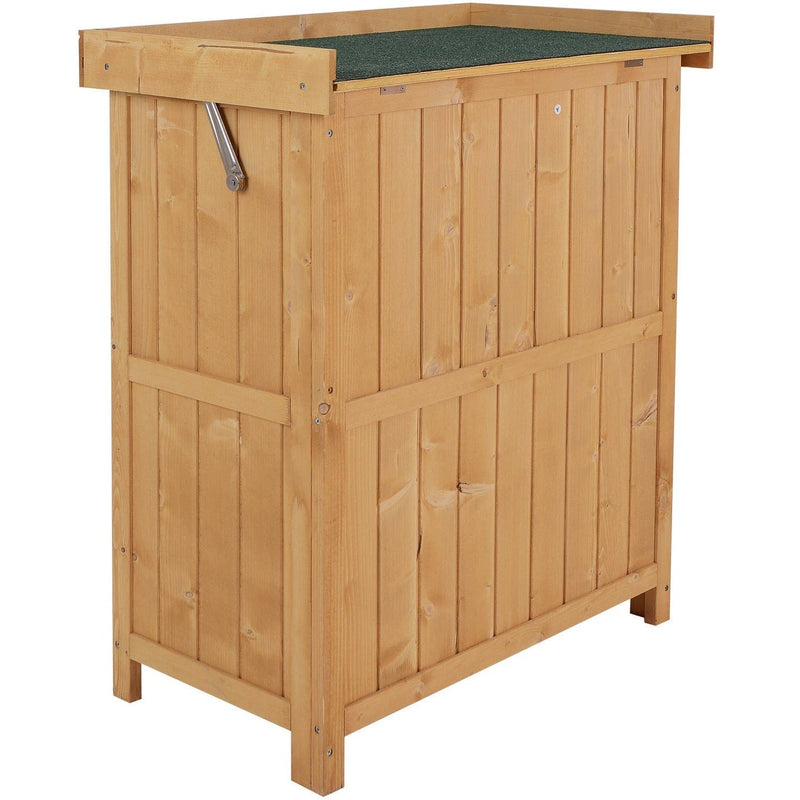 Small Garden Storage Cupboard - Double Doors - 74x43x88 cm