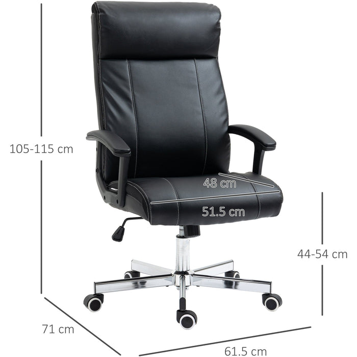 Vibration Massage Office Chair Black