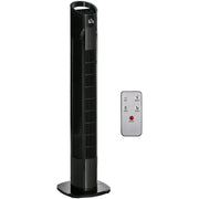 70° Oscillating Tower Fan with Remote, 3 Speed, 7.5h Timer Homcom