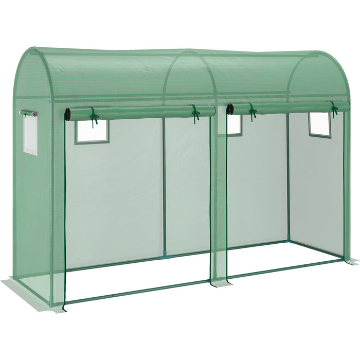 Tomato Greenhouse, Steel Frame, L300xW100xH200cm, Green