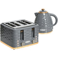 Homcom Kettle and Toaster Set, Grey Homcom