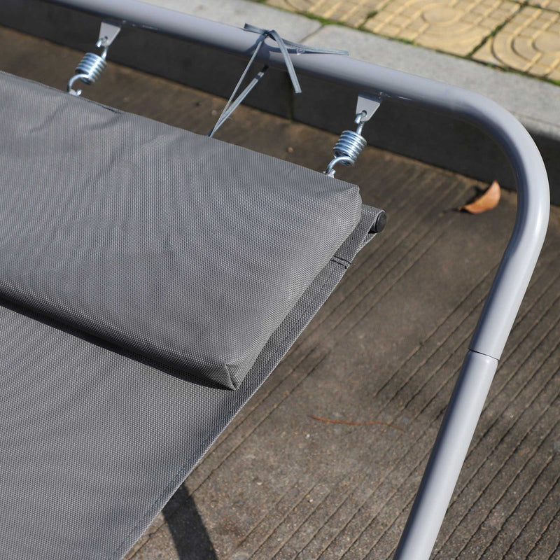 Outdoor Double Rocking Bed Hammock - Grey