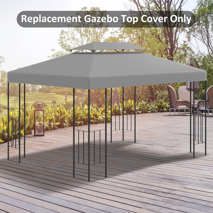 Waterproof Gazebo Canopy Replacement 3x4m (Top Only)