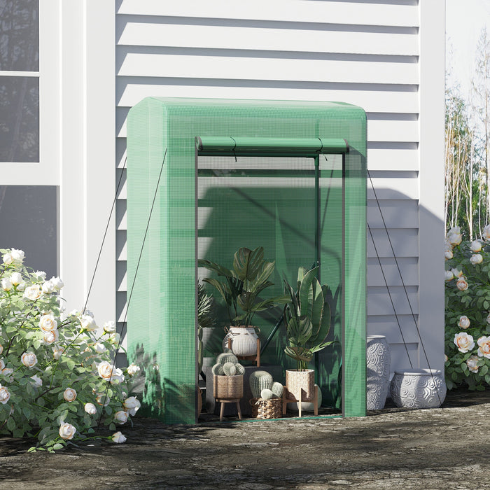 Outdoor Garden Greenhouse, Roller Door, 100 x 50 x 150 cm
