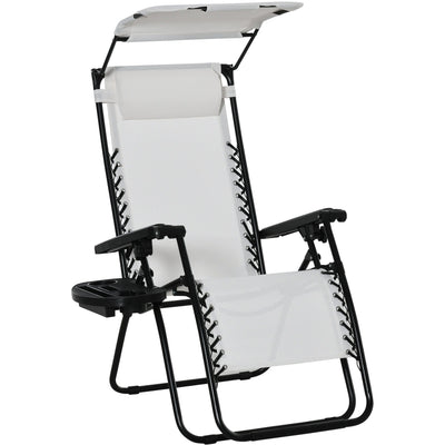 Zero Gravity Chair With Cup Holder Outsunny