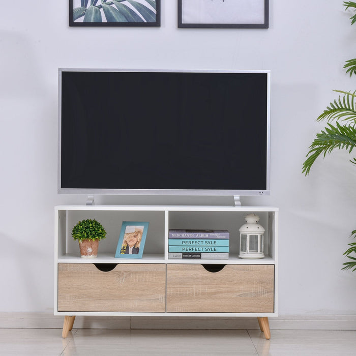 Modern TV Stand with Shelf & Drawers, Up To 40" TVS