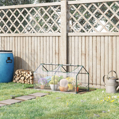 Portable Mini Greenhouse, 120 x 60 x 60 cm, Clear Outsunny