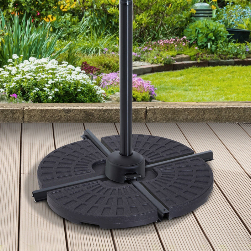Base Weights For Cantilever Parasol, Sand/Water Fill Outsunny