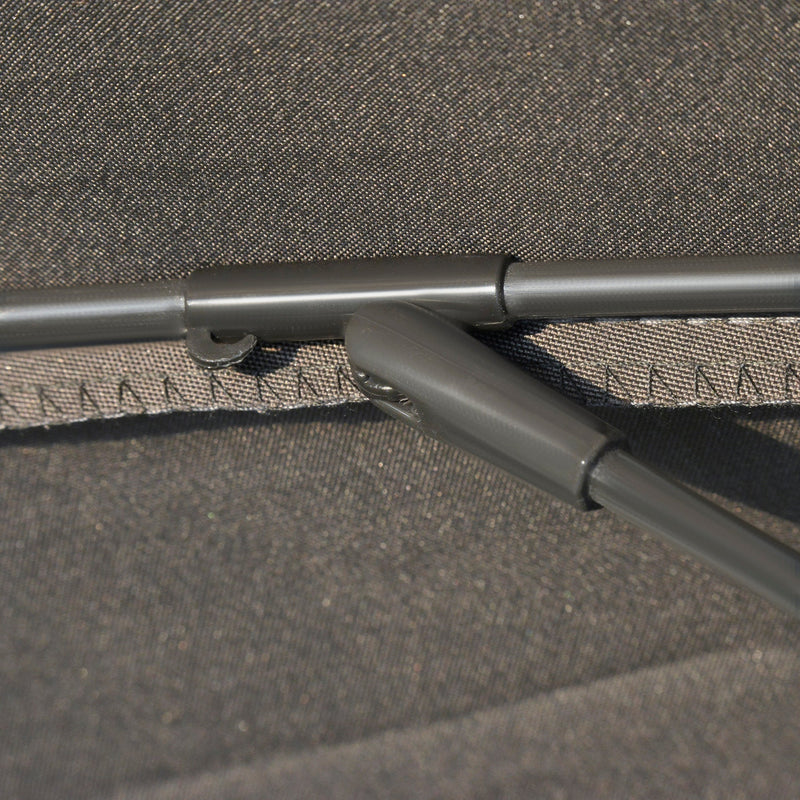 Round Patio Parasol, 2.5m, Tilt Crank, 18 Ribs