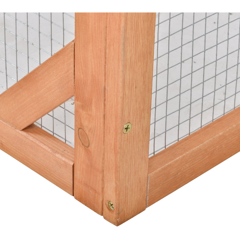 Rabbit Hutch with Run, Lift Open Top